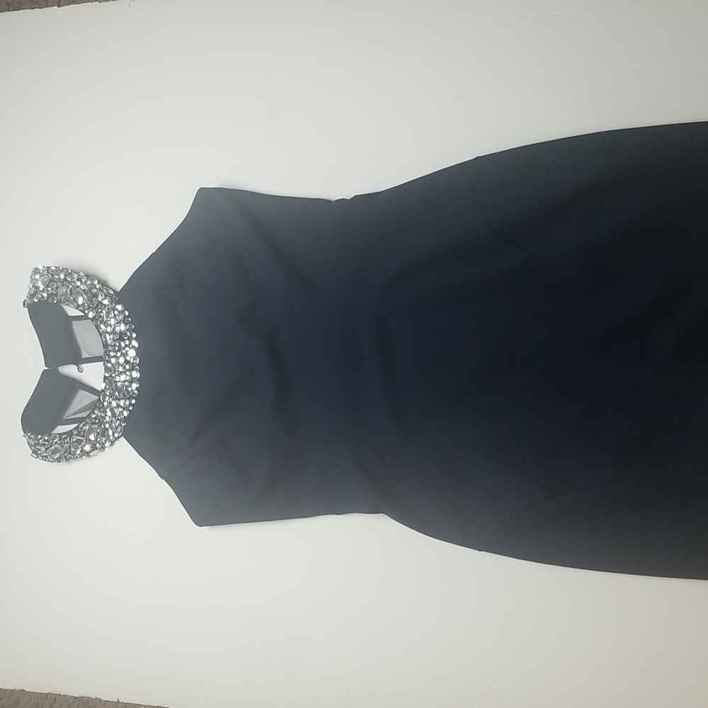 Windsor navy blue midi dress size 7